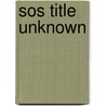 Sos Title Unknown by M.C.C. Beaton