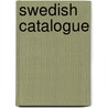 Swedish Catalogue door Elis Sidenbladh