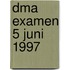DMA examen 5 juni 1997