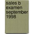 Sales B examen september 1998