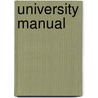 University Manual door York State Universit