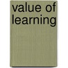 Value Of Learning by Valerie Anderson