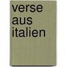 Verse Aus Italien by Paul Heyse