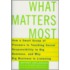 What Matters Most