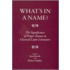 What's in a Name?
