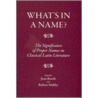 What's in a Name? by Joan Booth