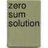 Zero Sum Solution