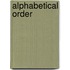 Alphabetical Order