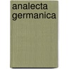 Analecta Germanica door Hermann Paul
