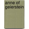 Anne Of Geierstein door Walter Scott