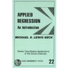 Applied Regression door Michael S. Lewis-Beck