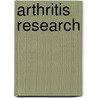 Arthritis Research door Onbekend