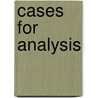 Cases for Analysis door Eugene Wambaugh