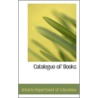Catalogue Of Books door Ontario Department of Education