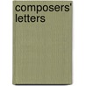 Composers' Letters by Jan Fielden