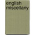 English Miscellany