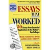 Essays That Worked door Brian Kasbar