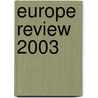 Europe Review 2003 door World of Information