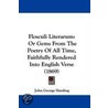 Flosculi Literarum door John George Harding