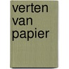 Verten van papier
