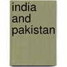 India and Pakistan door Selig S. Harrison