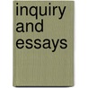 Inquiry And Essays by Thomas Reid