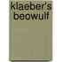 Klaeber's  Beowulf