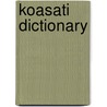 Koasati Dictionary door Geoffrey D. Kimball