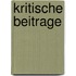 Kritische Beitrage