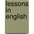 Lessons In English