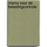 Memo voor de belastingcontrole door Onbekend