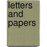 Letters And Papers by Thomas Balch
