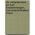 De Nederlanders en hun bestemmingen, CSE-examenkatern mavo
