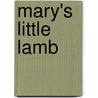 Mary's Little Lamb door Theo Teddy Steward