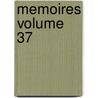 Memoires Volume 37 door F. Soci T. Nationa