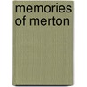 Memories Of Merton by Unknown