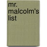 Mr. Malcolm's List door Suzanne Allain