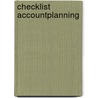 Checklist Accountplanning door M. Dingema