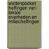 Wettenpocket heffingen van lokale overheden en milieuheffingen
