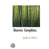 Oeuvres Completes. door Joseph De Maistre