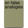On False Analogies door Friedrich Max Mï¿½Ller