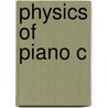 Physics Of Piano C door Nicholas Giordano