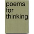 Poems For Thinking