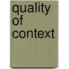 Quality Of Context door Onbekend