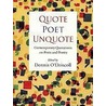 Quote Poet Unquote by Dennis O'Driscoll