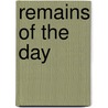 Remains of the Day door Kazuo Ishiguro