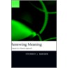 Renewing Meaning C door Stephen Barker