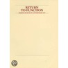 Return to Function door Jane Simon
