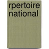 Rpertoire National by Unknown