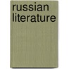Russian Literature door Catriona Kelly